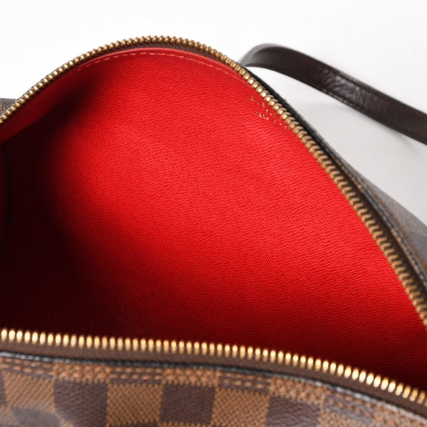 極美品 LOUIS VUITTON ルイヴィトン パピヨン30 ハンドバッグ N51303 ダミエ エベヌ ブラウン ゴールド金具 中古 4a005252
