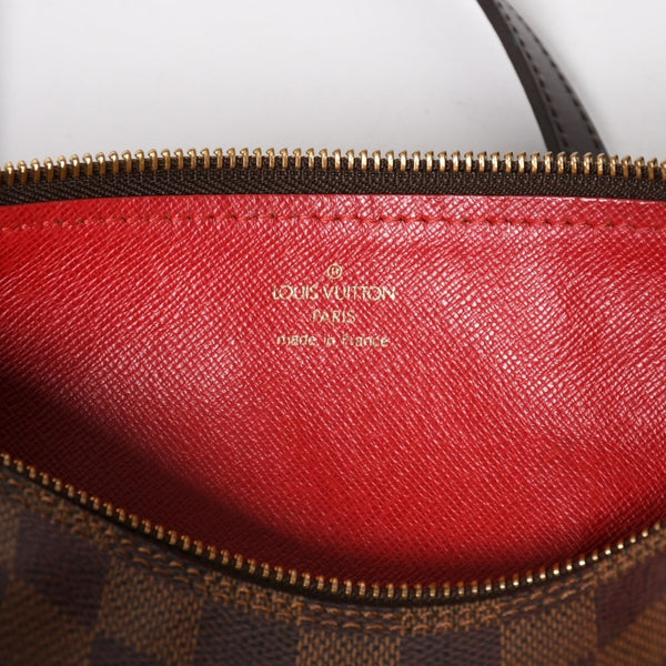 極美品 LOUIS VUITTON ルイヴィトン パピヨン30 ハンドバッグ N51303 ダミエ エベヌ ブラウン ゴールド金具 中古 4a005252