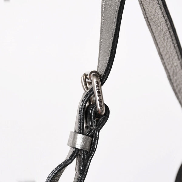極美品 LOUIS VUITTON ルイヴィトン マヒナ XS ショルダーバッグ アルジャン メタリックシルバー シルバー M95718 中古 4a005253