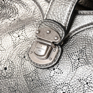 極美品 LOUIS VUITTON ルイヴィトン マヒナ XS ショルダーバッグ アルジャン メタリックシルバー シルバー M95718 中古 4a005253
