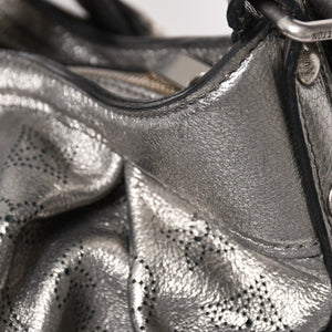 極美品 LOUIS VUITTON ルイヴィトン マヒナ XS ショルダーバッグ アルジャン メタリックシルバー シルバー M95718 中古 4a005253