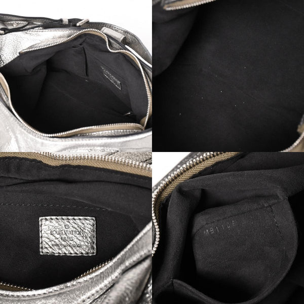 極美品 LOUIS VUITTON ルイヴィトン マヒナ XS ショルダーバッグ アルジャン メタリックシルバー シルバー M95718 中古 4a005253