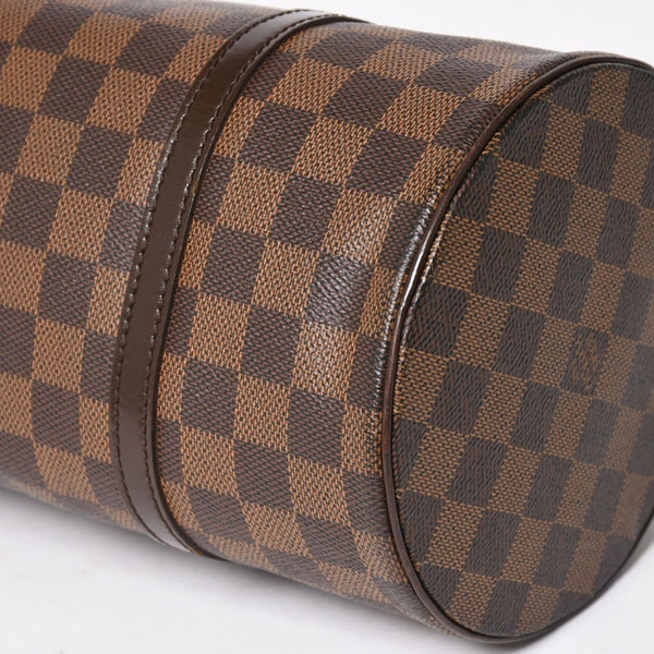 極美品 LOUIS VUITTON ルイヴィトン パピヨン30 ハンドバッグ N51303 ダミエ エベヌ ブラウン ゴールド金具 中古 4a005252