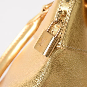 LOUIS VUITTTON ルイヴィトン ロックイット ハンドバッグ スハリ M91874 ゴールド金具 ゴールド シルバー 美品 中古 4a005337