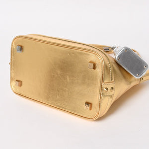 LOUIS VUITTTON ルイヴィトン ロックイット ハンドバッグ スハリ M91874 ゴールド金具 ゴールド シルバー 美品 中古 4a005337