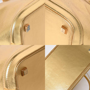 LOUIS VUITTTON ルイヴィトン ロックイット ハンドバッグ スハリ M91874 ゴールド金具 ゴールド シルバー 美品 中古 4a005337