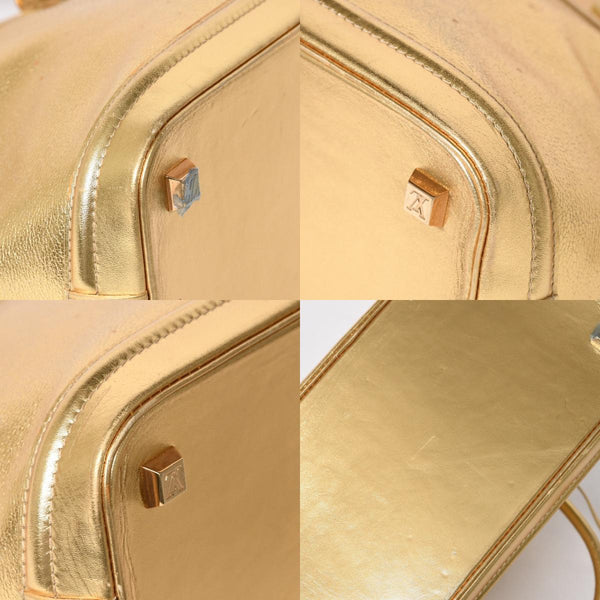 LOUIS VUITTTON ルイヴィトン ロックイット ハンドバッグ スハリ M91874 ゴールド金具 ゴールド シルバー 美品 中古 4a005337