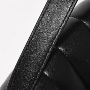 極美品 GUCCI グッチ ホースビット 2wayショルダーバッグ 764339 レザー ブラック シルバー金具 中古 4a005266