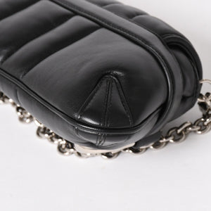 極美品 GUCCI グッチ ホースビット 2wayショルダーバッグ 764339 レザー ブラック シルバー金具 中古 4a005266