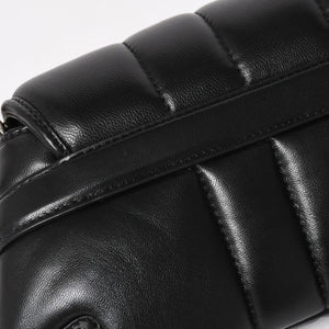 極美品 GUCCI グッチ ホースビット 2wayショルダーバッグ 764339 レザー ブラック シルバー金具 中古 4a005266