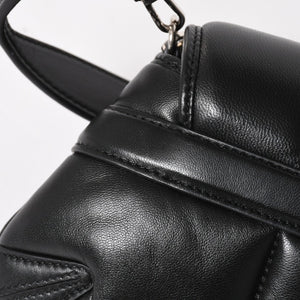 極美品 GUCCI グッチ ホースビット 2wayショルダーバッグ 764339 レザー ブラック シルバー金具 中古 4a005266