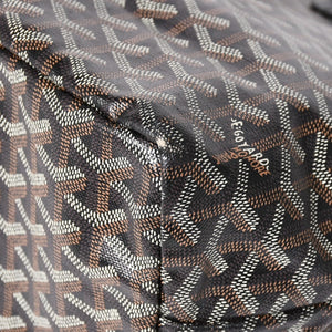 GOYARD ゴヤール Saint Louis PM サンルイ PM トートバッグ STLCROPMLTY01CL01P PVC レザー ブラック 良品 中古 4a005258