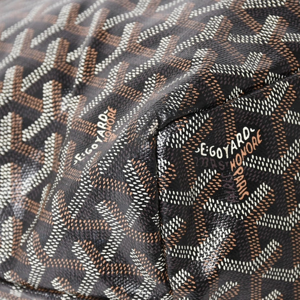GOYARD ゴヤール Saint Louis PM サンルイ PM トートバッグ STLCROPMLTY01CL01P PVC レザー ブラック 良品 中古 4a005258