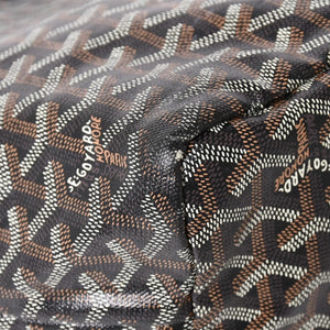 GOYARD ゴヤール Saint Louis PM サンルイ PM トートバッグ STLCROPMLTY01CL01P PVC レザー ブラック 良品 中古 4a005258