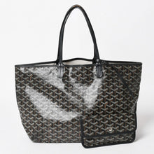画像をギャラリービューアに読み込む, GOYARD ゴヤール Saint Louis PM サンルイ PM トートバッグ STLCROPMLTY01CL01P PVC レザー ブラック 良品 中古 4a005258