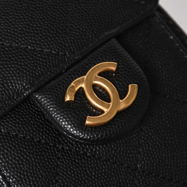 極美品 CHANEL シャネル CHANEL 25 ミニ チェーンショルダーバッグ AS5631 ランダム番台 ココマーク キャビアスキン 中古 4a005368