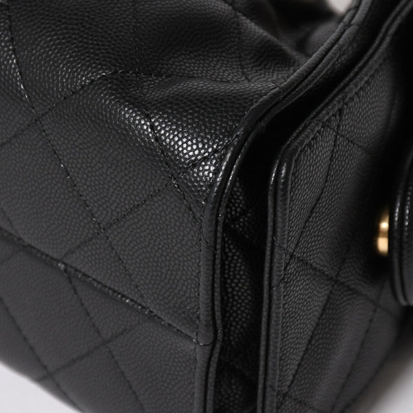 極美品 CHANEL シャネル CHANEL 25 ミニ チェーンショルダーバッグ AS5631 ランダム番台 ココマーク キャビアスキン 中古 4a005368