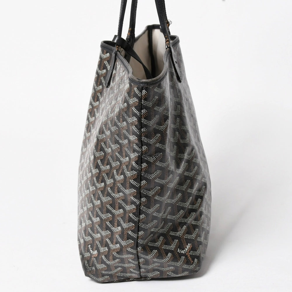 GOYARD Saint Louis PM Saint Louis PM Tote Bag STLCROPMLTY01CL01P PVC Leather Black Good Used 4a005258