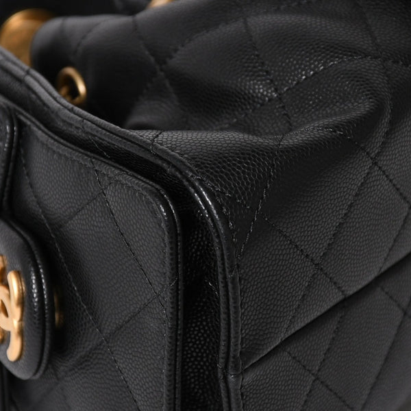 極美品 CHANEL シャネル CHANEL 25 ミニ チェーンショルダーバッグ AS5631 ランダム番台 ココマーク キャビアスキン 中古 4a005368