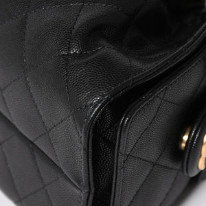 極美品 CHANEL シャネル CHANEL 25 ミニ チェーンショルダーバッグ AS5631 ランダム番台 ココマーク キャビアスキン 中古 4a005368