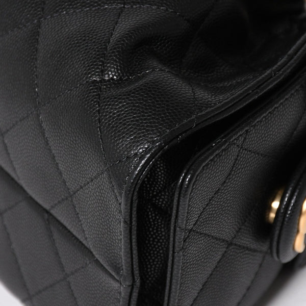 極美品 CHANEL シャネル CHANEL 25 ミニ チェーンショルダーバッグ AS5631 ランダム番台 ココマーク キャビアスキン 中古 4a005368