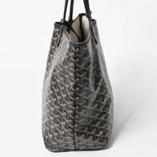 画像をギャラリービューアに読み込む, GOYARD ゴヤール Saint Louis PM サンルイ PM トートバッグ STLCROPMLTY01CL01P PVC レザー ブラック 良品 中古 4a005258