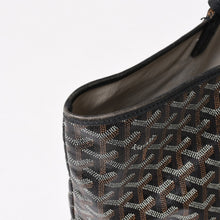 画像をギャラリービューアに読み込む, GOYARD ゴヤール Saint Louis PM サンルイ PM トートバッグ STLCROPMLTY01CL01P PVC レザー ブラック 良品 中古 4a005258