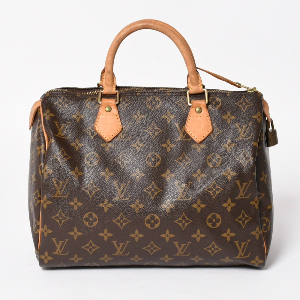 LOUIS VUITTON Speedy 30 Handbag M41526 Monogram Brown Gold Hardware Good Condition Used 4a005247