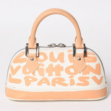 Load image into Gallery viewer, LOUIS VUITTON ルイヴィトン モノグラム グラフィティ アルマPM オリゾンタル ハンドバッグ M92178 マークジェイコブス スティーブンスプラウス ホワイト ベージュ 美品 中古 4a005264