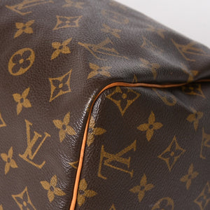 LOUIS VUITTON ルイヴィトン スピーディ30 ハンドバッグ M41526 モノグラム ブラウン ゴールド金具 美品 中古 4a005247