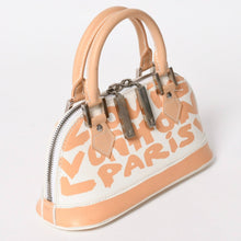Load image into Gallery viewer, LOUIS VUITTON ルイヴィトン モノグラム グラフィティ アルマPM オリゾンタル ハンドバッグ M92178 マークジェイコブス スティーブンスプラウス ホワイト ベージュ 美品 中古 4a005264