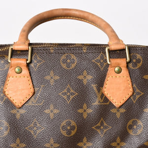 LOUIS VUITTON ルイヴィトン スピーディ30 ハンドバッグ M41526 モノグラム ブラウン ゴールド金具 美品 中古 4a005247