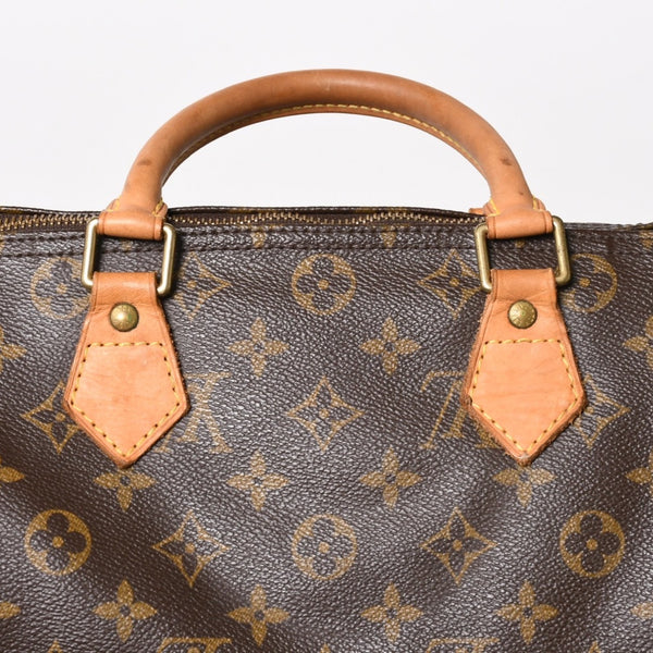 LOUIS VUITTON ルイヴィトン スピーディ30 ハンドバッグ M41526 モノグラム ブラウン ゴールド金具 美品 中古 4a005247