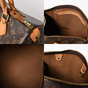 LOUIS VUITTON ルイヴィトン スピーディ30 ハンドバッグ M41526 モノグラム ブラウン ゴールド金具 美品 中古 4a005247