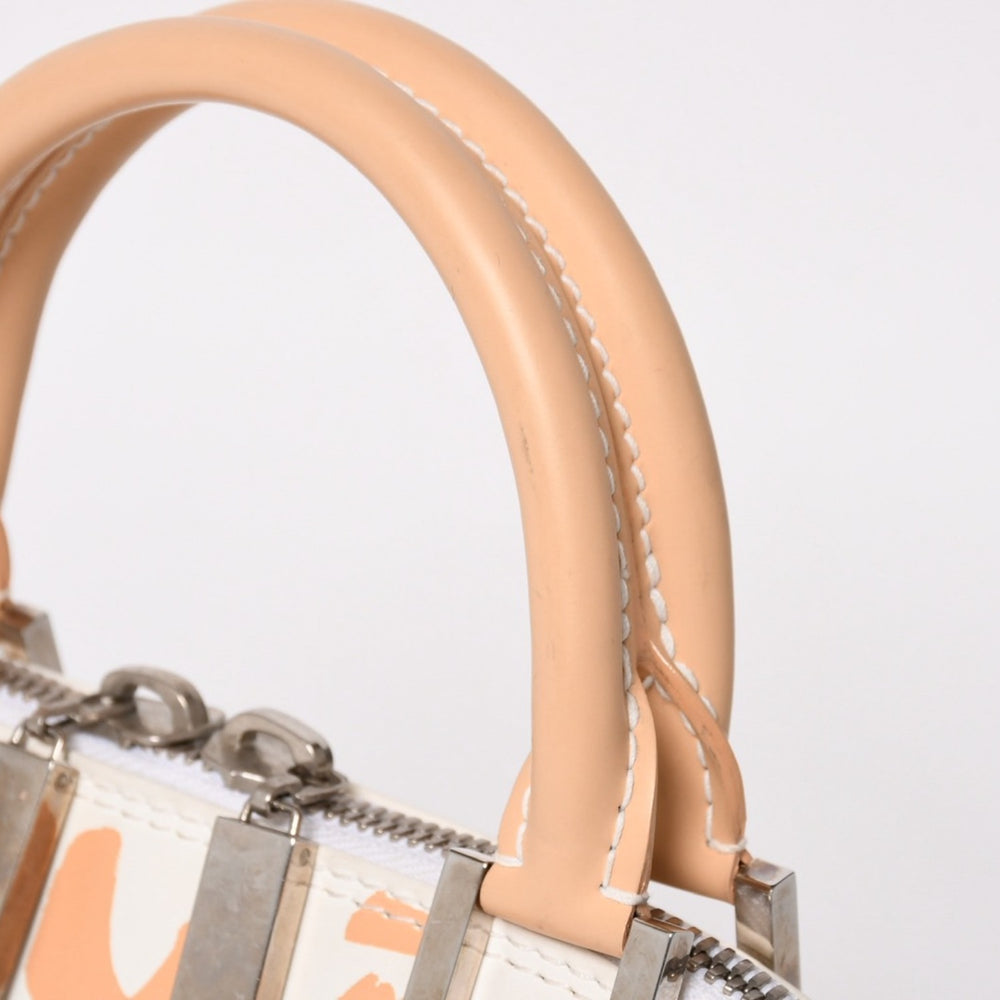 LOUIS VUITTON ルイヴィトン モノグラム グラフィティ アルマPM オリゾンタル ハンドバッグ M92178 ホワイト ベージュ 美品 中古 4a005264