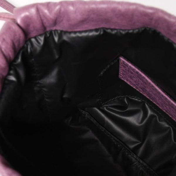 極美品 BALENCIAGA バレンシアガ ショルダーバッグ ショルダーポーチ パープル シルバー金具 252617 中古 4a005260