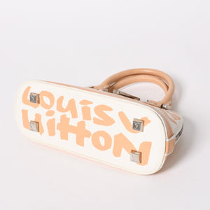 LOUIS VUITTON Monogram Graffiti Alma PM Oriental Handbag M92178 White Beige Good Condition Used 4a005264