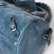 Load image into Gallery viewer, BALENCIAGA バレンシアガ ミニ ツィギー 2WAY ハンドバッグ ショルダーバッグ 138223 ブルー ターコイズブルー 美品 中古 4a005334
