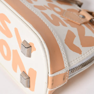 LOUIS VUITTON Monogram Graffiti Alma PM Oriental Handbag M92178 White Beige Good Condition Used 4a005264