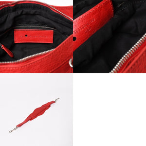 極美品 BALENCIAGA バレンシアガ ジャイアント ファースト 2WAYバッグ 285433 レザー レッド ゴールド金具 中古 4a005272