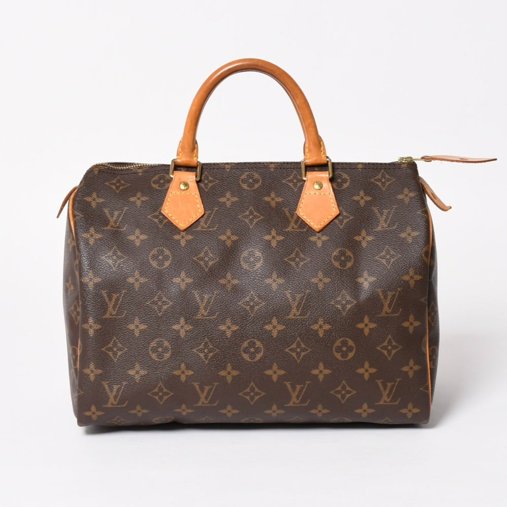 LOUIS VUITTON ルイヴィトン スピーディ30 ハンドバッグ M41526 モノグラム ブラウン ゴールド金具 美品 中古 4a004868