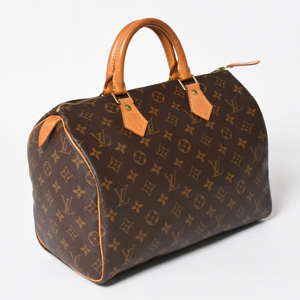 LOUIS VUITTON ルイヴィトン スピーディ30 ハンドバッグ M41526 モノグラム ブラウン ゴールド金具 美品 中古 4a004868