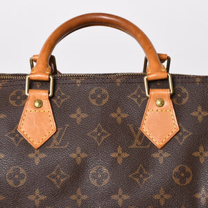 LOUIS VUITTON ルイヴィトン スピーディ30 ハンドバッグ M41526 モノグラム ブラウン ゴールド金具 美品 中古 4a004868