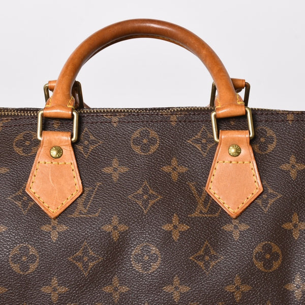 LOUIS VUITTON ルイヴィトン スピーディ30 ハンドバッグ M41526 モノグラム ブラウン ゴールド金具 美品 中古 4a004868