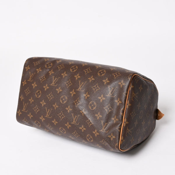 LOUIS VUITTON ルイヴィトン スピーディ30 ハンドバッグ M41526 モノグラム ブラウン ゴールド金具 美品 中古 4a004868