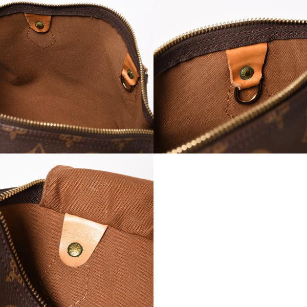 LOUIS VUITTON ルイヴィトン スピーディ30 ハンドバッグ M41526 モノグラム ブラウン ゴールド金具 美品 中古 4a004868