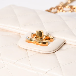 CHANEL シャネル スモール トップハンドル フラップ 2WAYバッグ AS4023 ランダム番台 ココマーク シャイニーラムスキン 美品 中古 4a005369