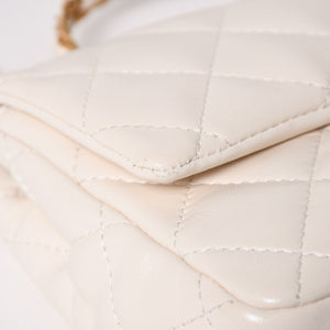 CHANEL シャネル スモール トップハンドル フラップ 2WAYバッグ AS4023 ランダム番台 ココマーク シャイニーラムスキン 美品 中古 4a005369