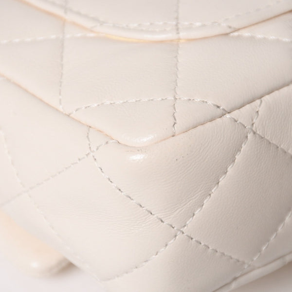 CHANEL シャネル スモール トップハンドル フラップ 2WAYバッグ AS4023 ランダム番台 ココマーク シャイニーラムスキン 美品 中古 4a005369