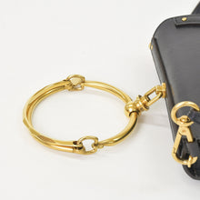 Load image into Gallery viewer, 極美品 CHLOE クロエ ナイル ミノディエール レザー 2WAY ハンドバッグ ショルダーバッグ ブラック ゴールド金具 04-47-99-65 中古 4a005276